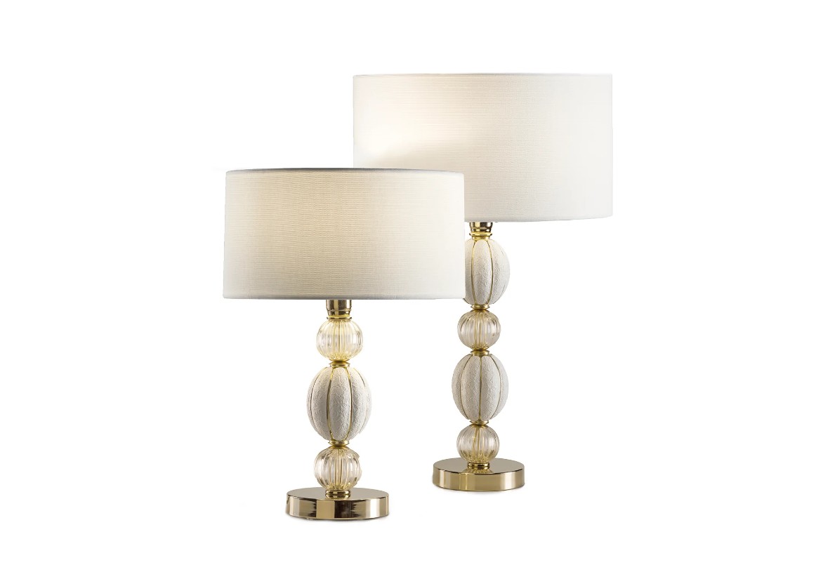 Amour Table Lamp - White & Gold - obrazek 2