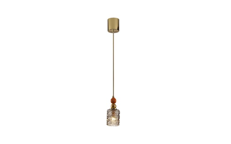Lolite Clotilde Pendant Light – Orange & Transparent