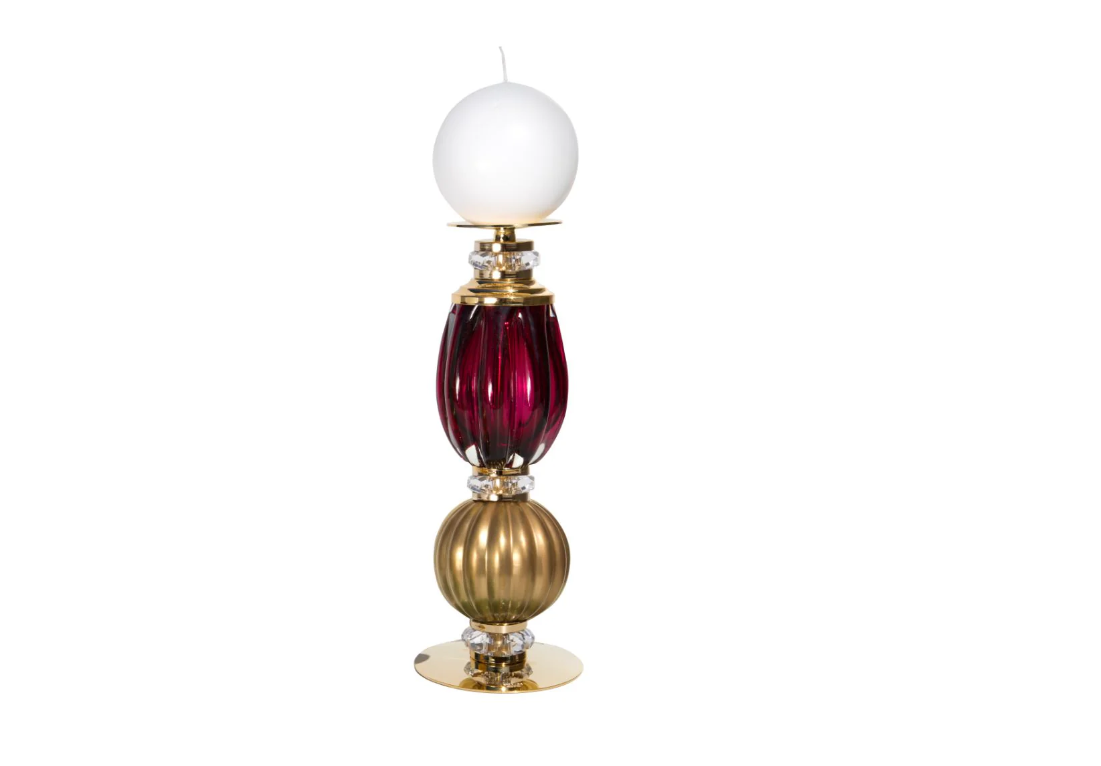Diva Ava Medium Candle Holder - Gold