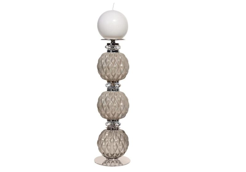 Candle Holder – Pearl Grey