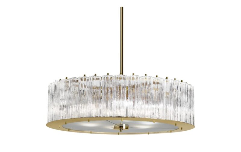 Drum Round 6 Light Chandelier