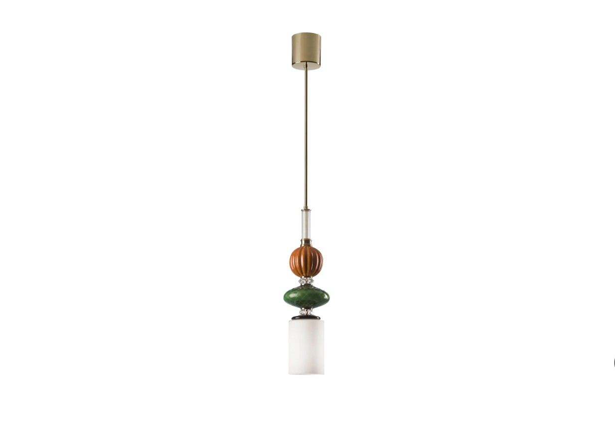 Divas Greta Pendant Light - Green & Mango