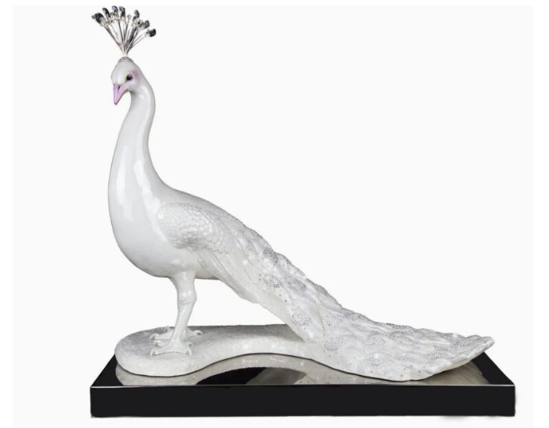 Royal Peacock with Swarovski® – White
