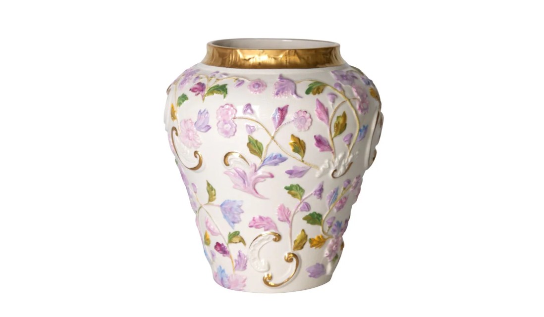 Taormina Small Vase - Multicolor & Gold
