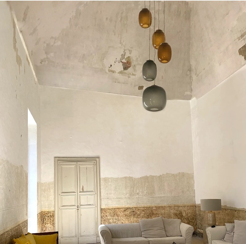 Nardò Pendant Light - Tortora Shiny - obrazek 2