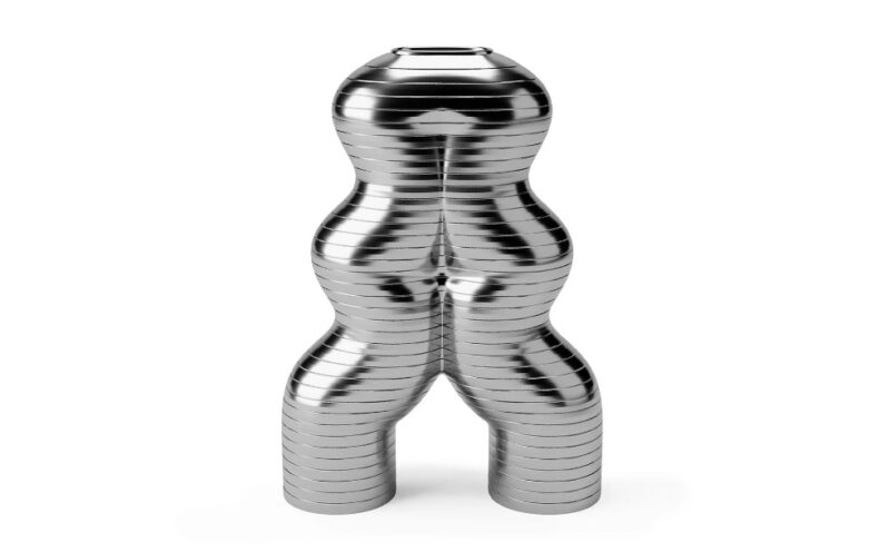 Let’S Dance By Elena Trevisan Small Vase – Platinum